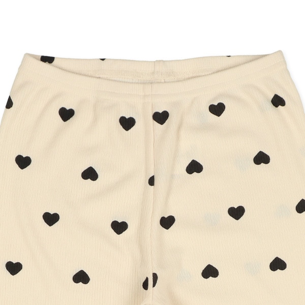 キッズ7分丈スパッツ（ブラックハート）
