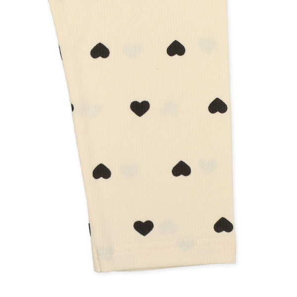 キッズ7分丈スパッツ（ブラックハート）