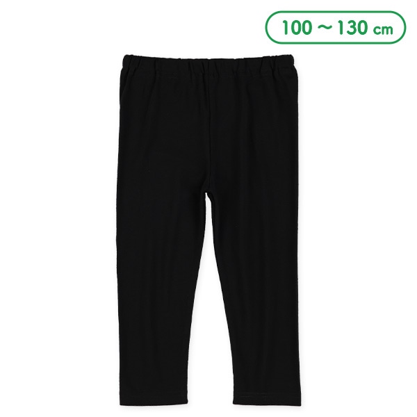 キッズ7分丈スパッツ（ブラック）