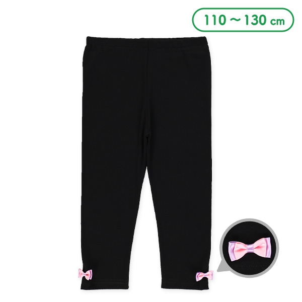キッズ7分丈スパッツ(リボン）