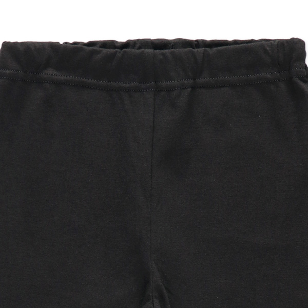 裏微起毛キッズ10分丈スパッツ（ブラック）