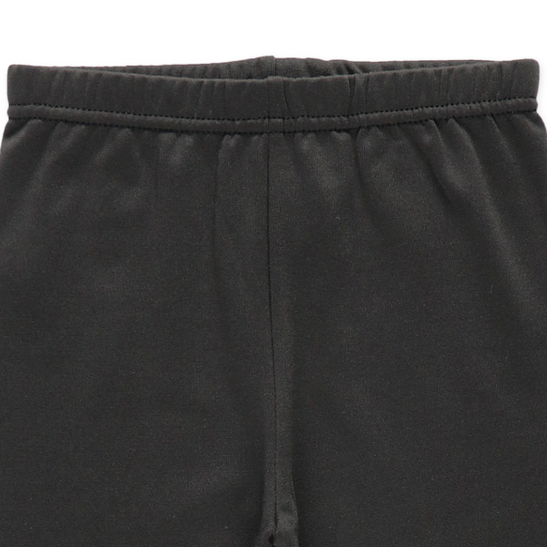 裏微起毛キッズ10分丈スパッツ（ブラック）