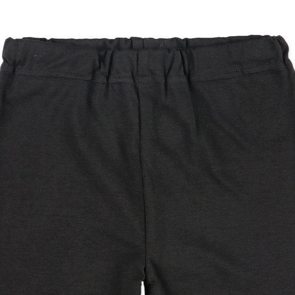 裏微起毛キッズ3分丈スパッツ（ブラック）