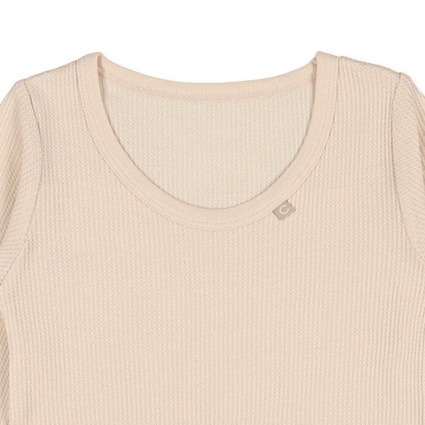 4枚組ワッフル長袖シャツ肌着（ピスネーム）