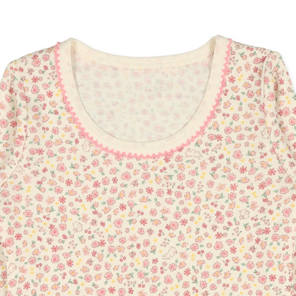 3枚組長袖シャツ肌着（くま・リボン・小花）