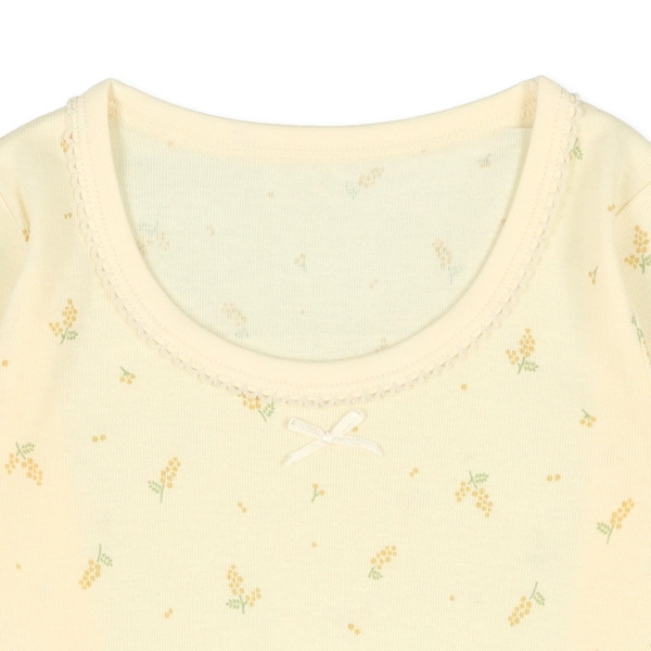 3枚組長袖シャツ肌着（花総柄）