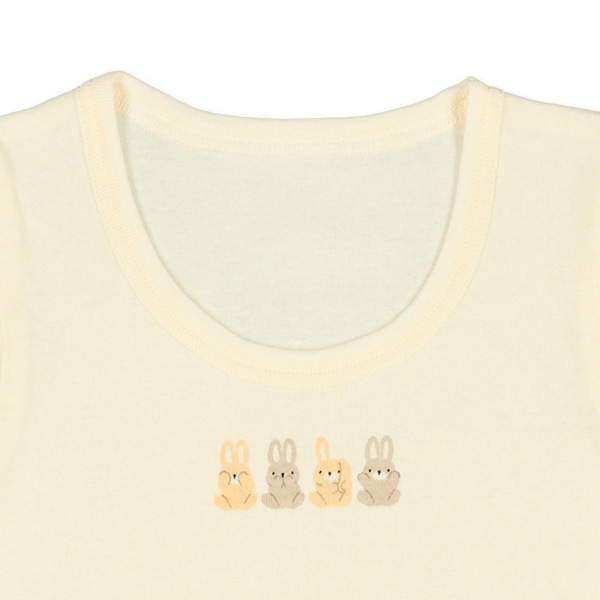 DRYWRAP）3枚組半袖シャツ肌着（うさぎ）