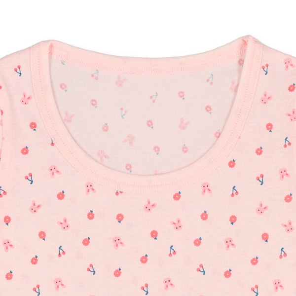 DRYWRAP）3枚組半袖シャツ肌着（うさぎ）