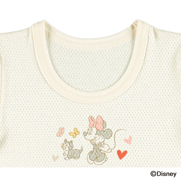 3枚組メッシュ半袖シャツ肌着（ミニーマウス）