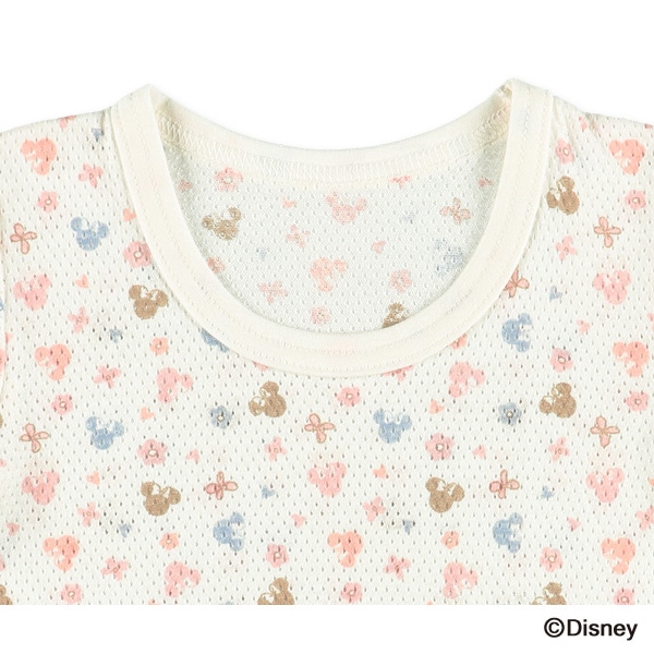 3枚組メッシュ半袖シャツ肌着（ミニーマウス）