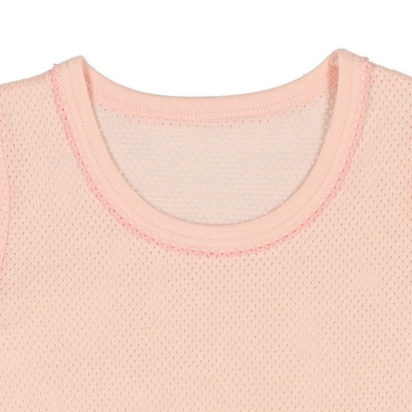 4枚組メッシュ半袖シャツ肌着（ピンク・ベージュ無地）