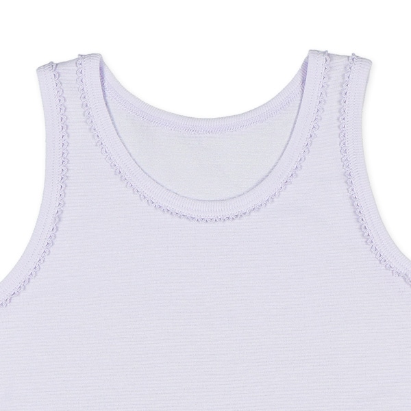 DRYWRAP）4枚組タンクトップ/キャミソール肌着（パステルカラー・ピコ衿）