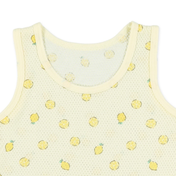 3枚組メッシュタンクトップ肌着（レモン・いちご・チェリー）