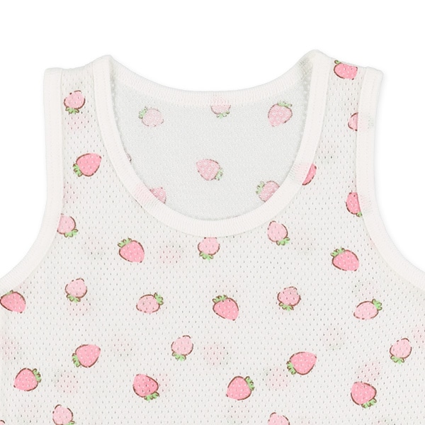 3枚組メッシュタンクトップ肌着（レモン・いちご・チェリー）