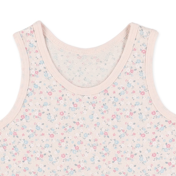 DRYWRAP）3枚組タンクトップ肌着（無地・リボン・小花柄）