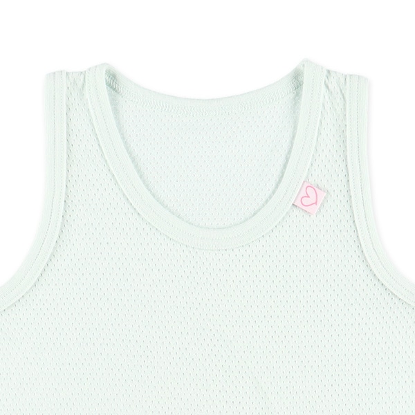 4枚組メッシュタンクトップ肌着（ハートピスネーム）