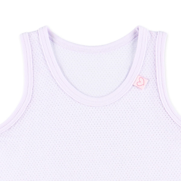 4枚組メッシュタンクトップ肌着（ハートピスネーム）