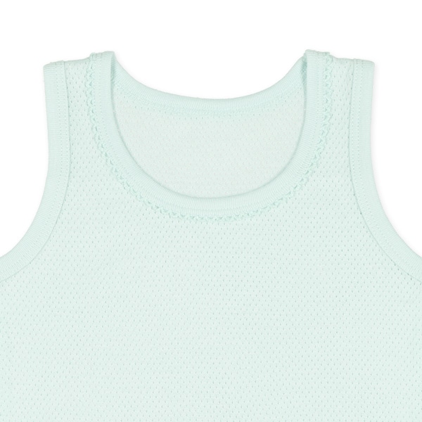 DRYWRAP）4枚組メッシュタンクトップ肌着（ホワイト・パステルカラー無地）