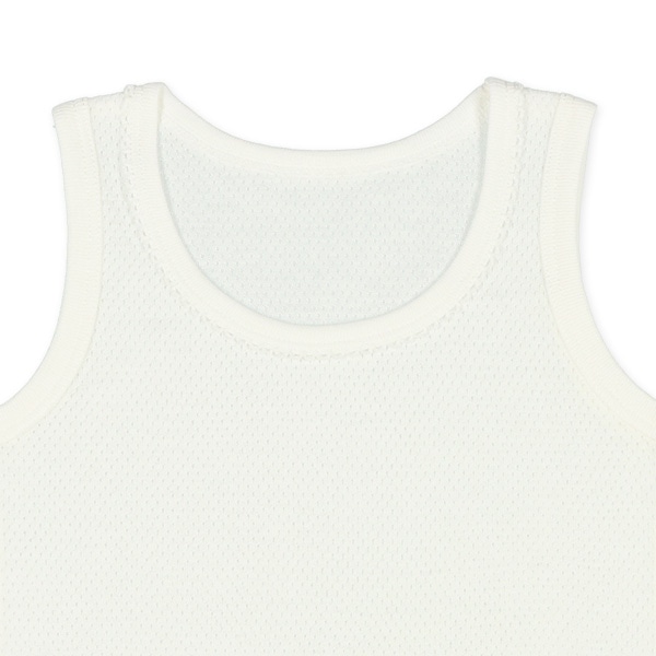 DRYWRAP）4枚組メッシュタンクトップ肌着（ホワイト・パステルカラー無地）