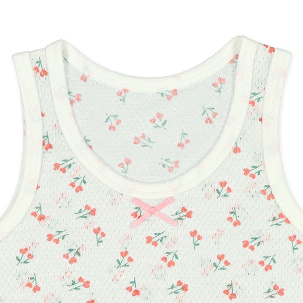 DRYWRAP）3枚組メッシュタンクトップ肌着（小花柄）