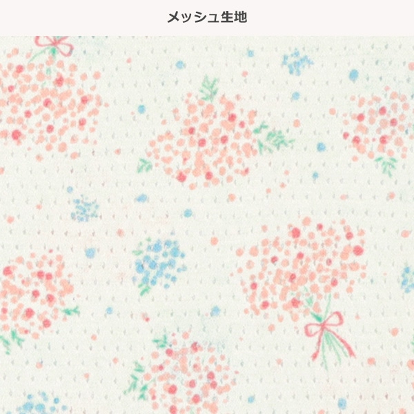 3枚組メッシュタンクトップ肌着（花柄・ドット）