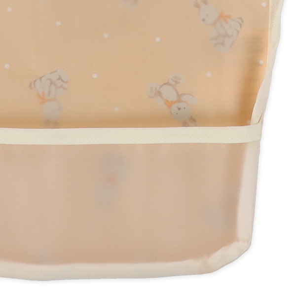 3枚組袖なし食事用エプロン（うさぎ・くま・ねこ）