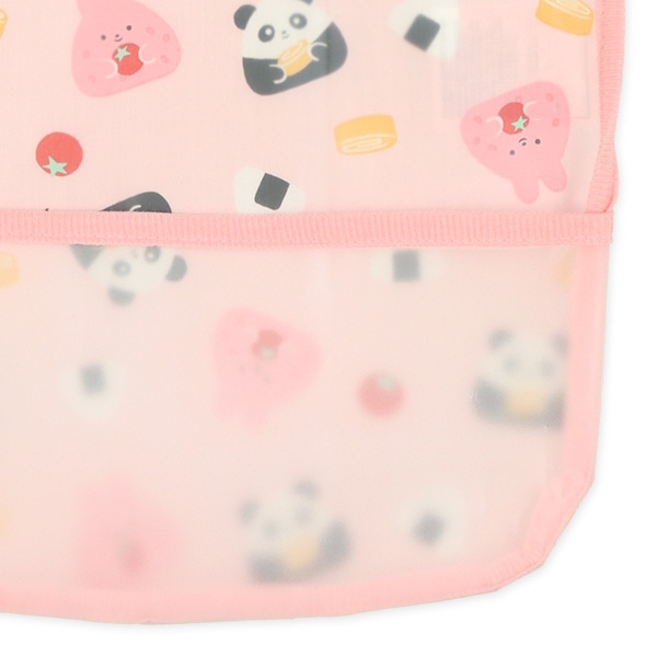 3枚組袖なし食事用エプロン（アニマルおにぎり・おかず）