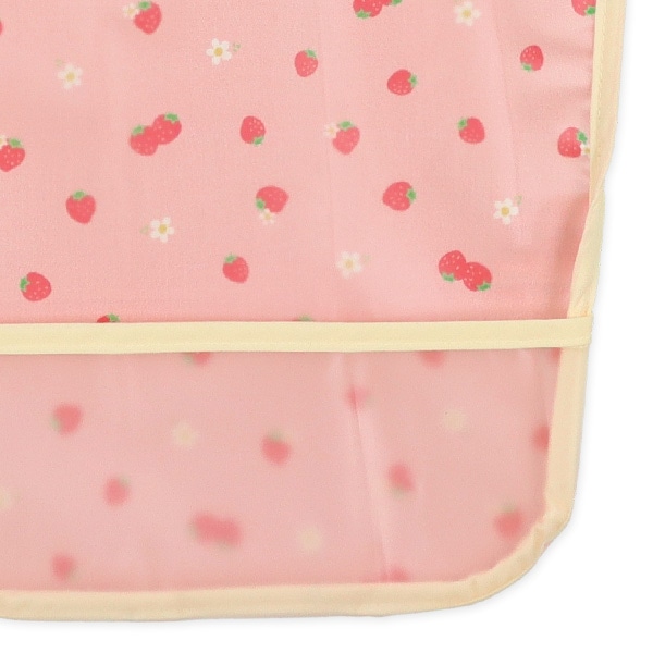 3枚組首まわり調整袖なし食事用エプロン（フルーツ）