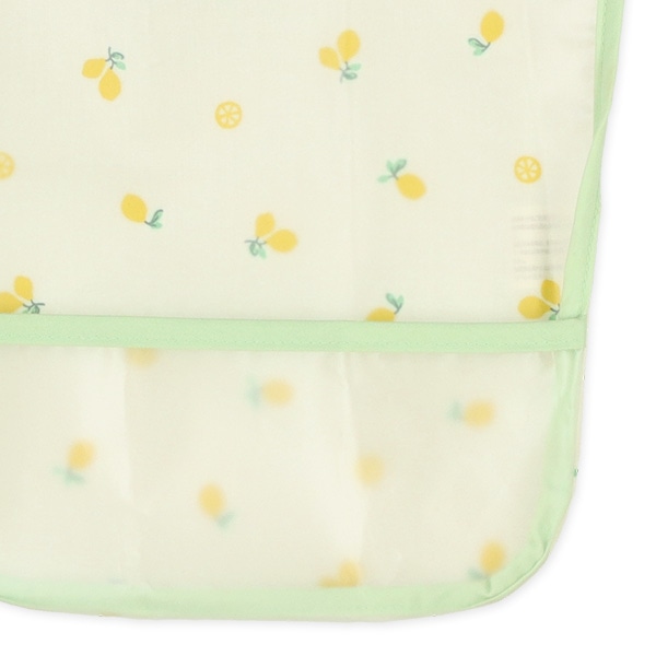 3枚組首まわり調整袖なし食事用エプロン（フルーツ）