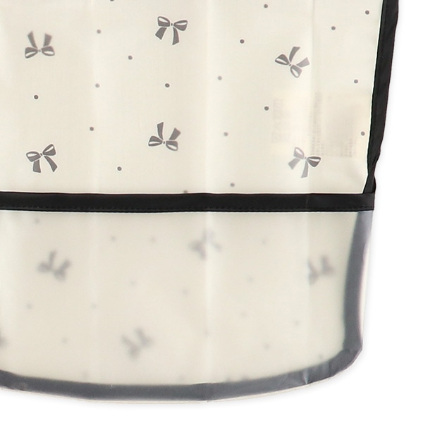 3枚組袖なし食事用エプロン（リボン柄）