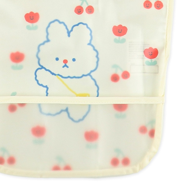 3枚組袖なし食事用エプロン（くま・うさぎ・ねこ）