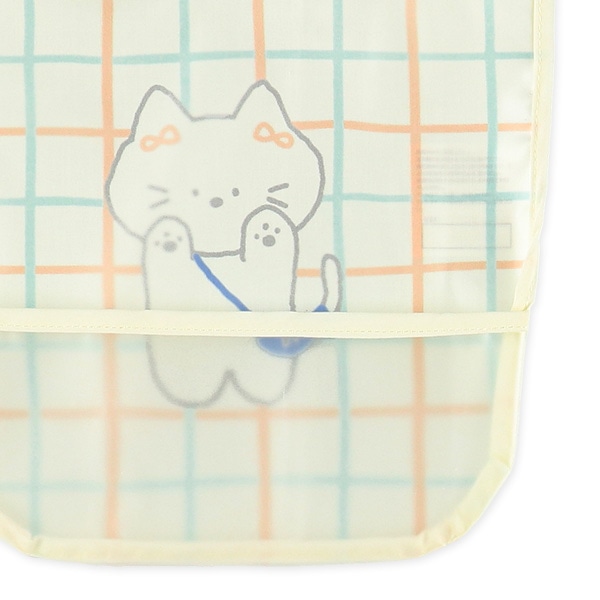 3枚組袖なし食事用エプロン（くま・うさぎ・ねこ）
