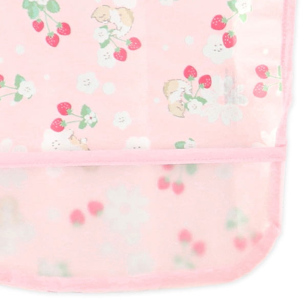 3枚組袖なし食事用エプロン（フルーツ・アニマル）