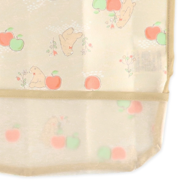 3枚組袖なし食事用エプロン（フルーツ・アニマル）