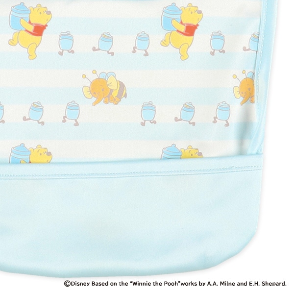 3枚組袖なし食事用エプロン（くまのプーさん）