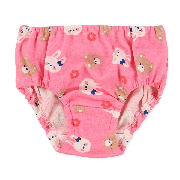 5枚組ショーツ（うさぎ・いちご・チェリー・くま・花）