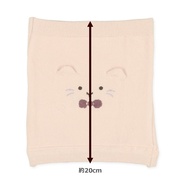 2枚組腹巻き（耳付きねこ）