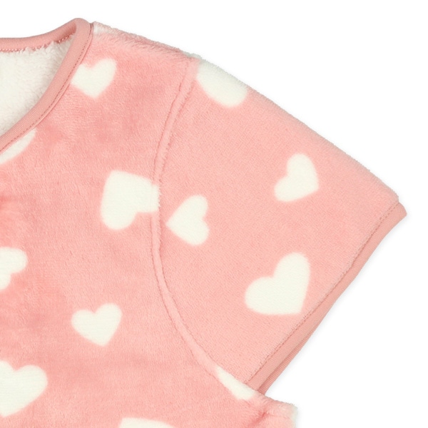 厚めフリース裏ボアベスト（ハート）