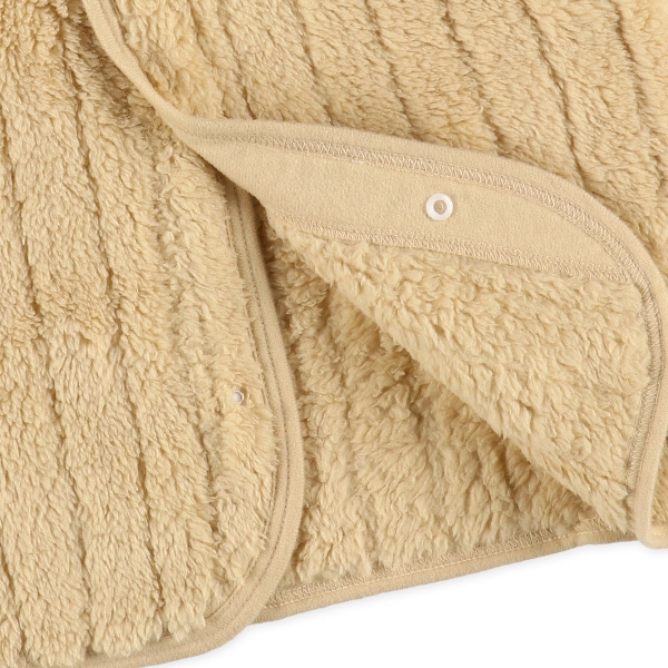 ボアフリースベスト（ベージュ無地）