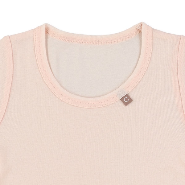 4枚組半袖シャツ肌着（ピスネーム・ベージュ系無地）