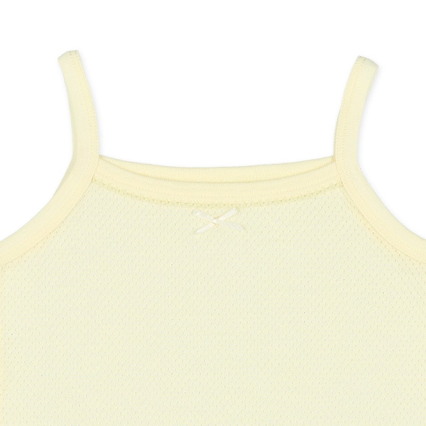 DRYWRAP）4枚組メッシュキャミソール肌着（リボン・無地）