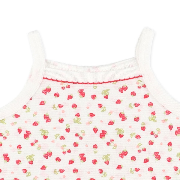 DRYWRAP）4枚組キャミソール肌着（織り柄・フルーツ）