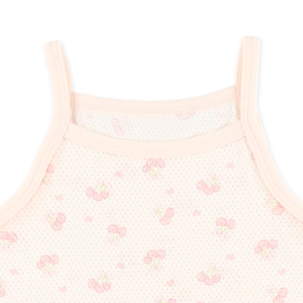 3枚組メッシュキャミソール肌着（うさぎ・チェリー）