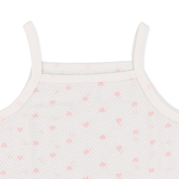 DRYWRAP）3枚組メッシュキャミソール肌着（くま・ハート）