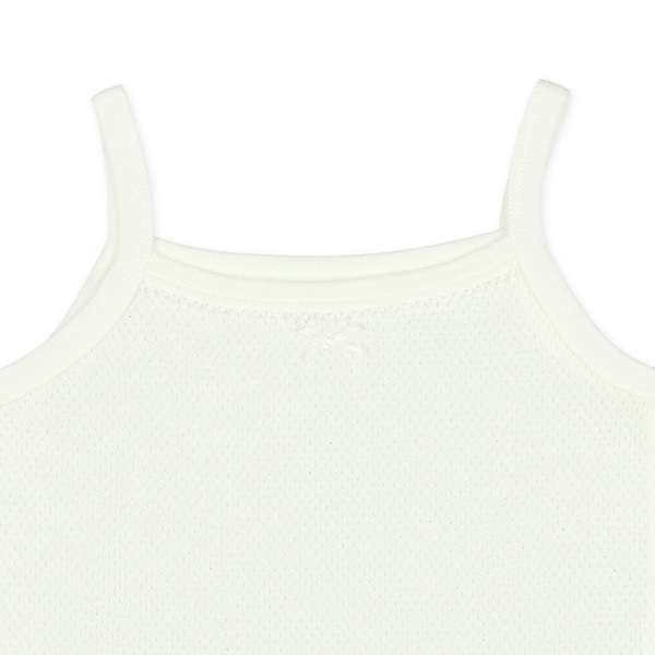 DRYWRAP）4枚組メッシュキャミソール肌着（リボン・無地）