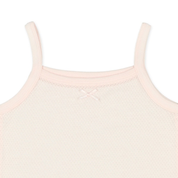 DRYWRAP）4枚組メッシュキャミソール肌着（リボン・無地）