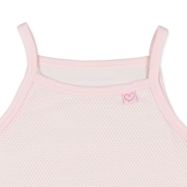 4枚組メッシュキャミソール肌着（ハートピスネーム）