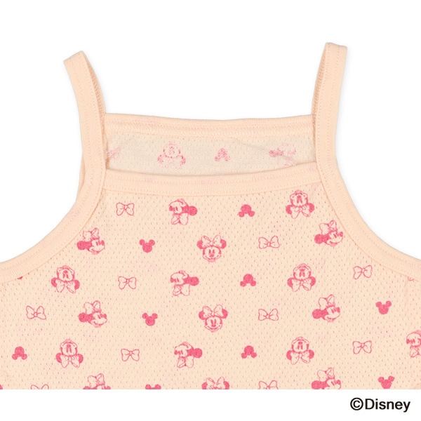 3枚組メッシュキャミソール肌着（ミニーマウス）