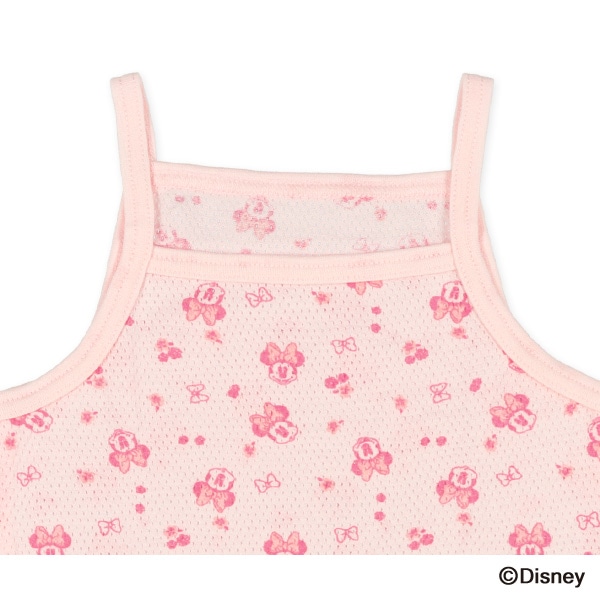 3枚組メッシュキャミソール肌着（ミニーマウス）