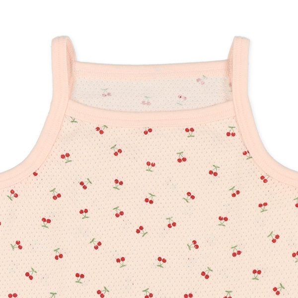 3枚組メッシュキャミソール肌着（チェリー）